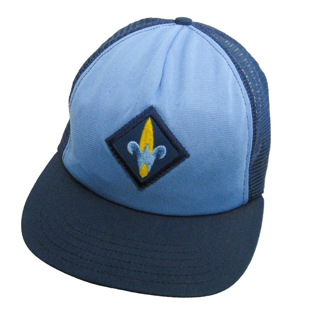 Boy Scouts Webelos Hat Baseball Cap BSA Logo Mesh Back Snapback Vintage USA